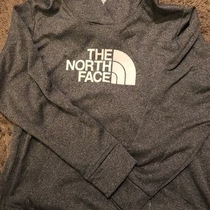 North face logo hoodie